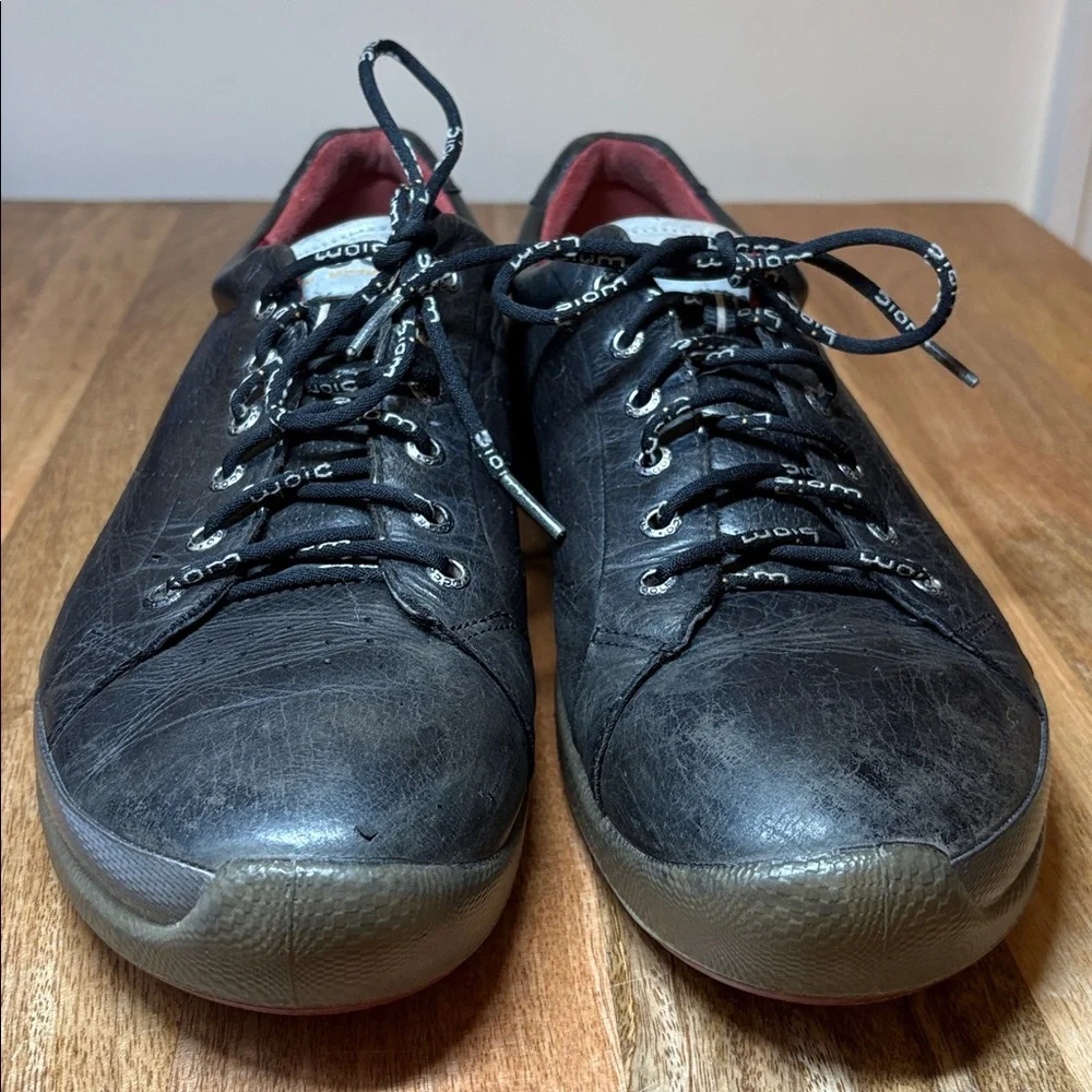 Ecco Black Leather Sneakers Size 45